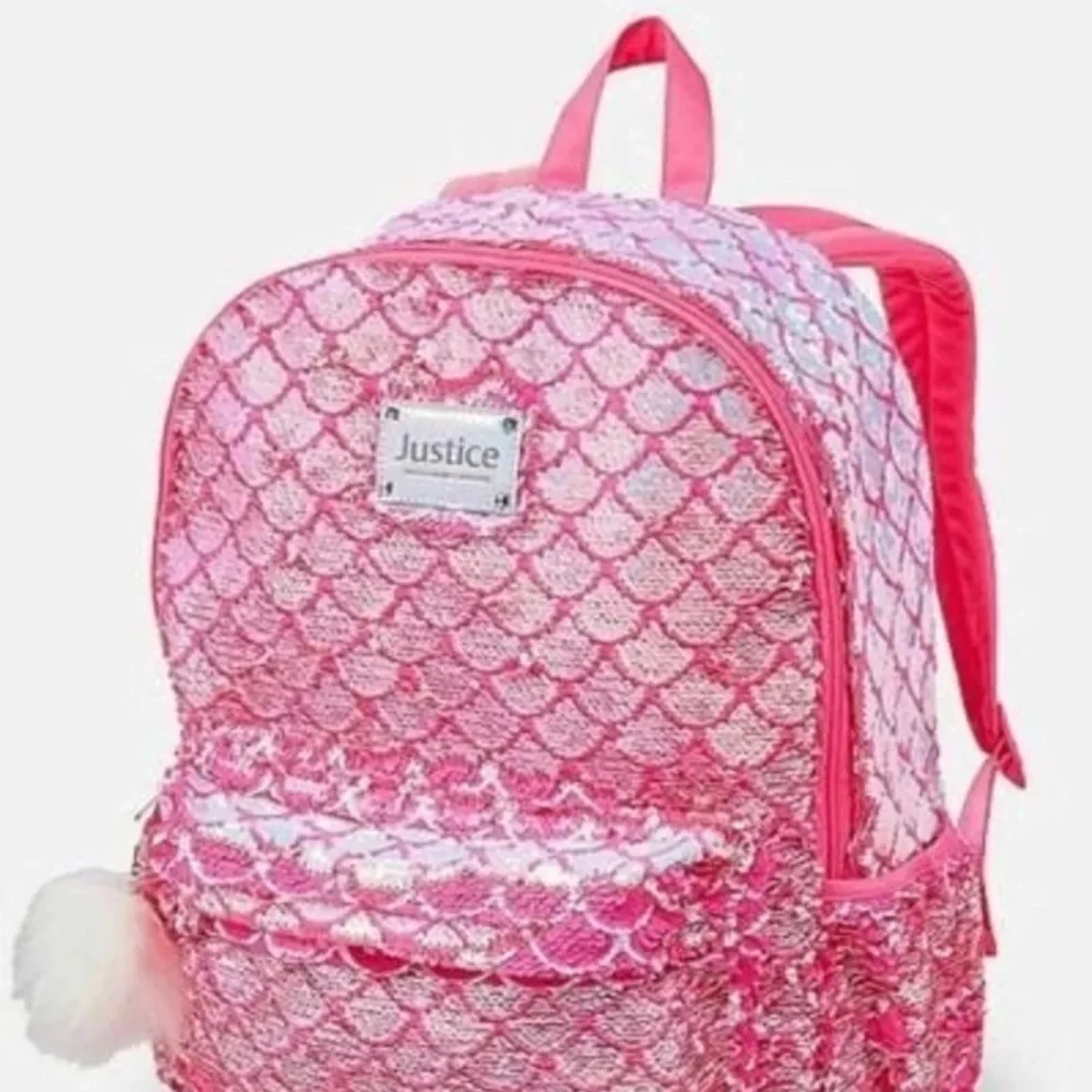 Justice Mermaid Scales Flip Sequin Sequin Backpack